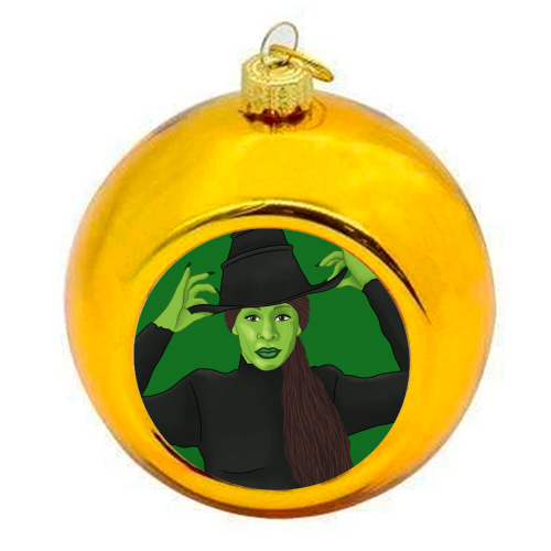 Wicked - colourful christmas bauble by Loren Grosvenor