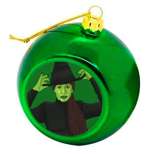 Wicked - colourful christmas bauble by Loren Grosvenor