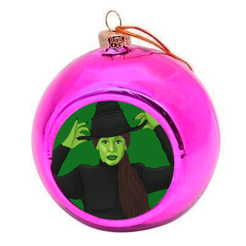 Wicked - colourful christmas bauble by Loren Grosvenor
