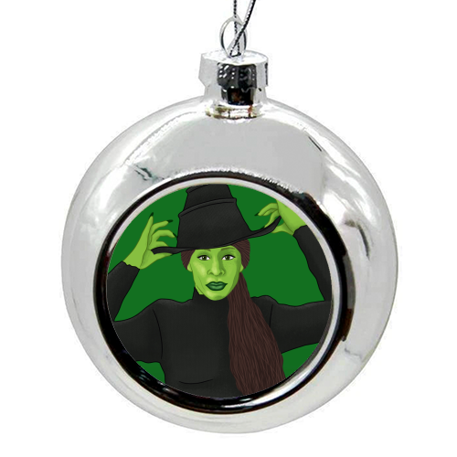 Wicked - colourful christmas bauble by Loren Grosvenor