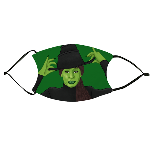Wicked - face cover mask by Loren Grosvenor