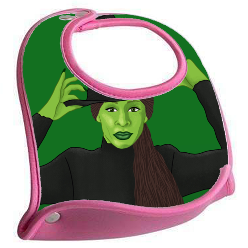 Wicked - feeding bib by Loren Grosvenor