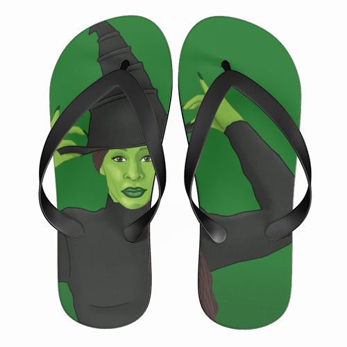 Wicked - funny flip flops by Loren Grosvenor
