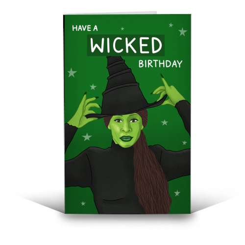 Wicked - funny greeting card by Loren Grosvenor