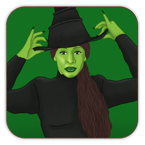 Wicked - personalised beer coaster by Loren Grosvenor