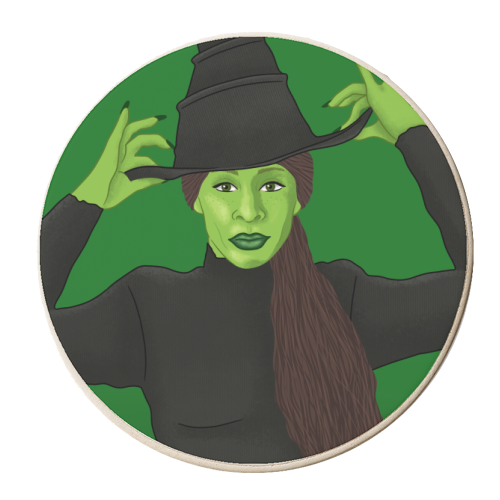 Wicked - personalised beer coaster by Loren Grosvenor