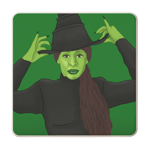 Wicked - personalised beer coaster by Loren Grosvenor