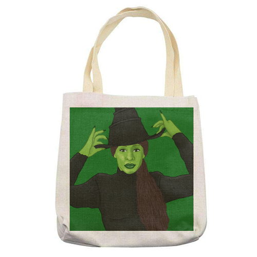 Wicked - printed canvas tote bag by Loren Grosvenor