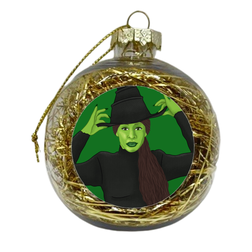 Wicked - xmas bauble by Loren Grosvenor