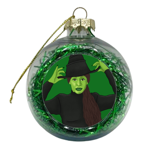 Wicked - xmas bauble by Loren Grosvenor