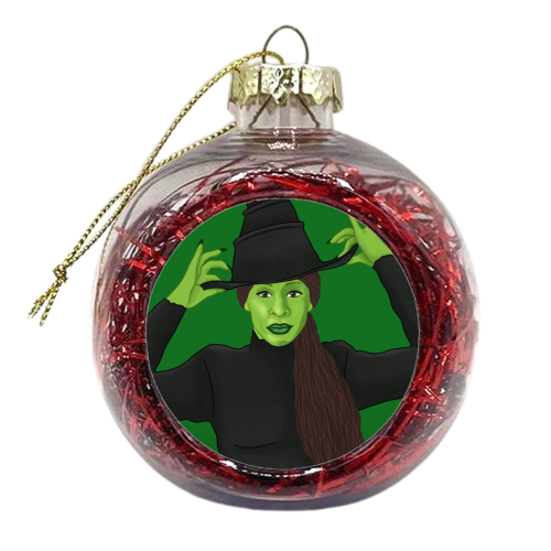 Wicked - xmas bauble by Loren Grosvenor