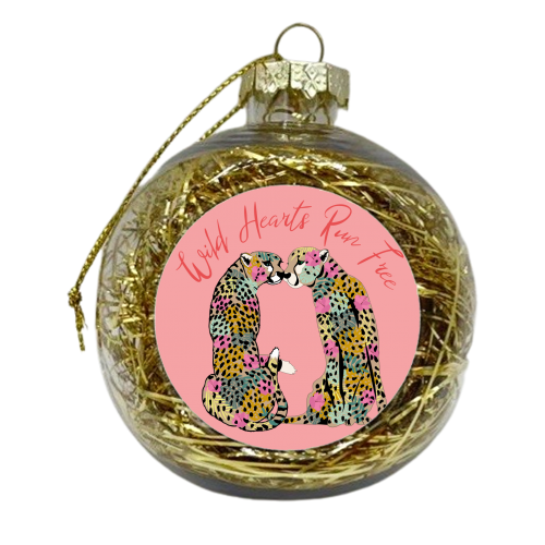Wild Hearts Run Free - xmas bauble by Luxe and Loco