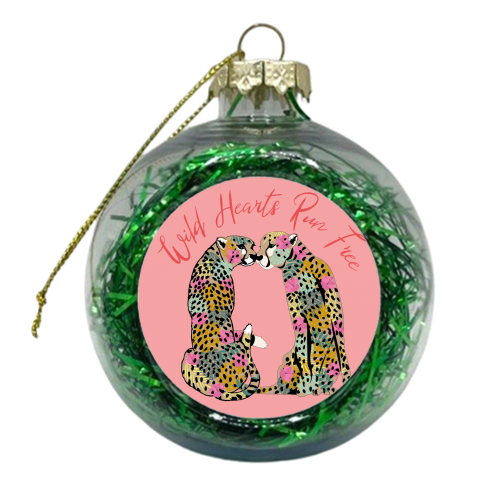 Wild Hearts Run Free - xmas bauble by Luxe and Loco
