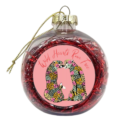 Wild Hearts Run Free - xmas bauble by Luxe and Loco