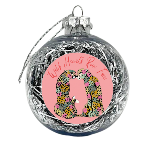 Wild Hearts Run Free - xmas bauble by Luxe and Loco