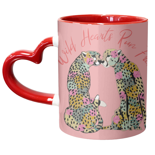 Wild Hearts Run Free - unique mug by Luxe and Loco