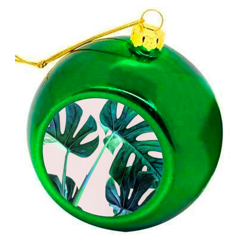 Wild Leaves - colourful christmas bauble by Uma Prabhakar Gokhale