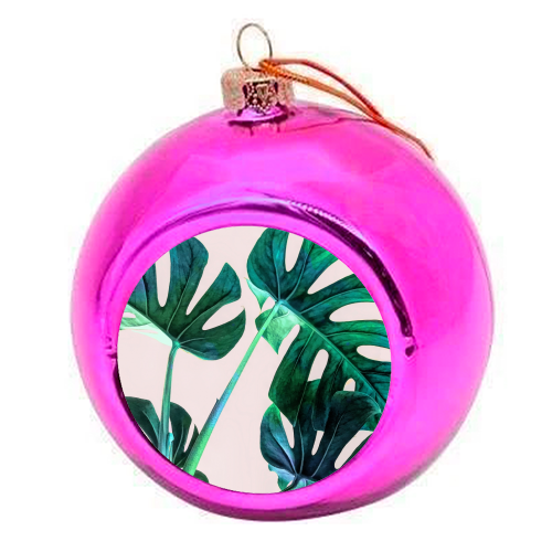 Wild Leaves - colourful christmas bauble by Uma Prabhakar Gokhale