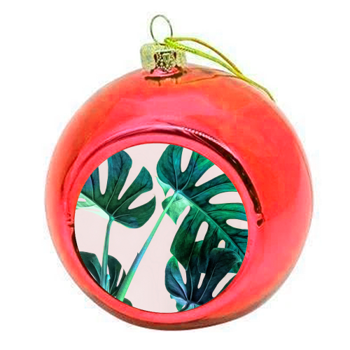 Wild Leaves - colourful christmas bauble by Uma Prabhakar Gokhale