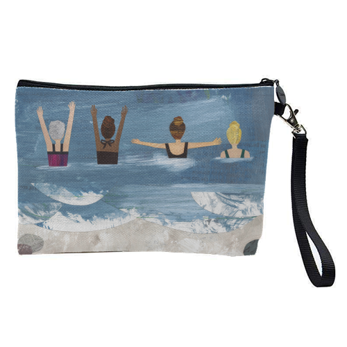 Wild Swimming - pretty makeup bag by Christina Carpenter
