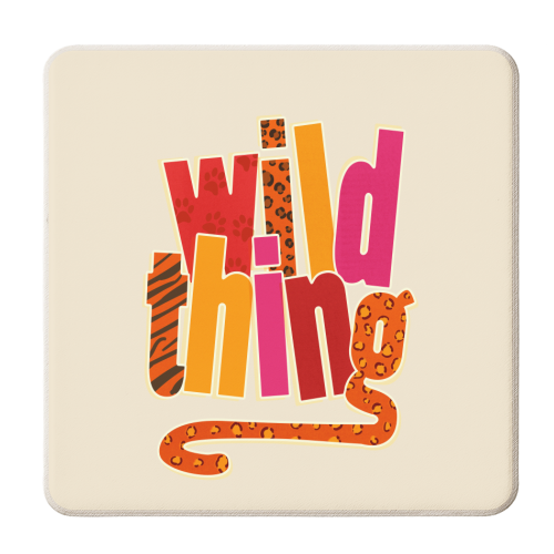 Wild Thing - personalised beer coaster by Ania Wieclaw