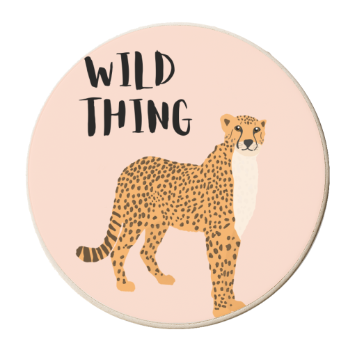 Wild Thing - personalised beer coaster by Rock and Rose Creative