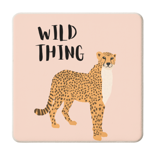 Wild Thing - personalised beer coaster by Rock and Rose Creative