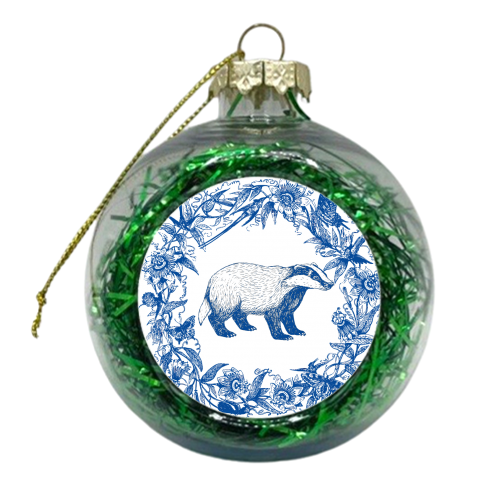 Wild Willow | Badger - xmas bauble by Wallace Elizabeth
