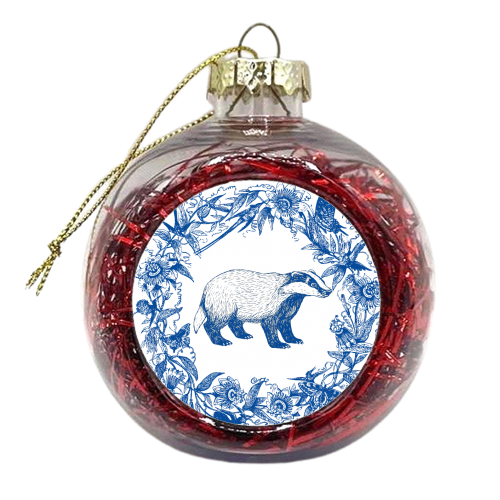 Wild Willow | Badger - xmas bauble by Wallace Elizabeth
