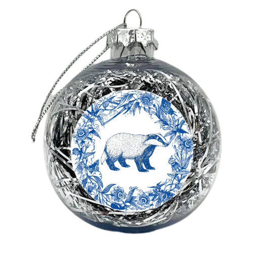 Wild Willow | Badger - xmas bauble by Wallace Elizabeth