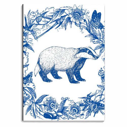 Wild Willow | Badger - personalised A4, A5, A6 notebook by Wallace Elizabeth