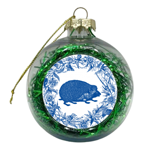 Wild Willow Hedgehog - xmas bauble by Wallace Elizabeth