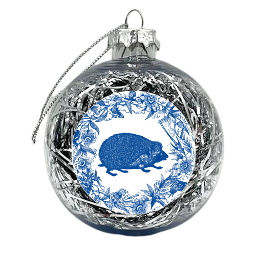 Wild Willow Hedgehog - xmas bauble by Wallace Elizabeth