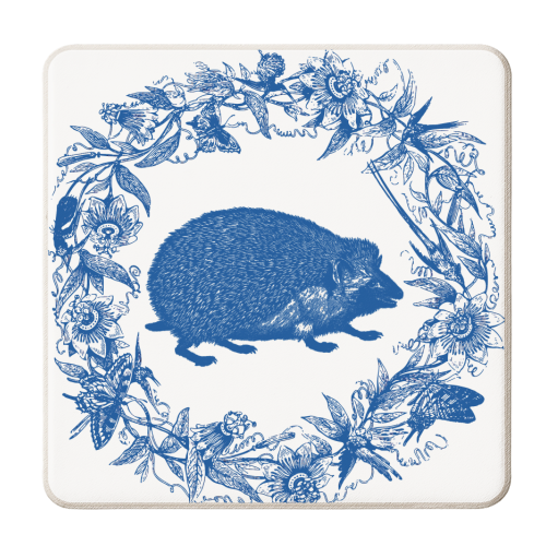 Wild Willow Hedgehog - personalised beer coaster by Wallace Elizabeth