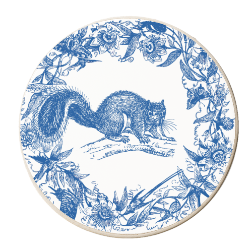 Wild Willow | Squirrel - personalised beer coaster by Wallace Elizabeth