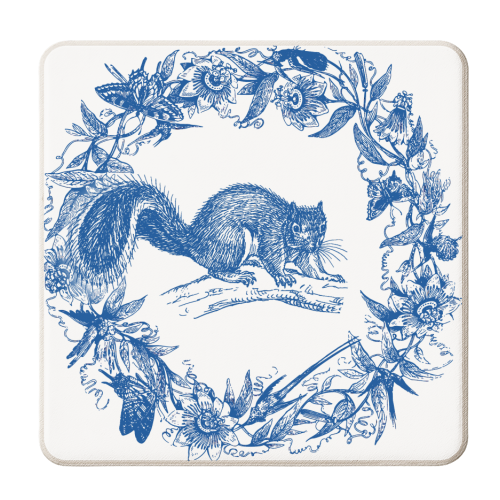 Wild Willow | Squirrel - personalised beer coaster by Wallace Elizabeth