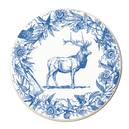 Wild Willow | Stag - personalised beer coaster by Wallace Elizabeth