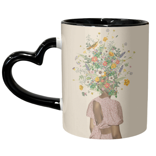 Wildflower bouquet - unique mug by Frida Floral Studio