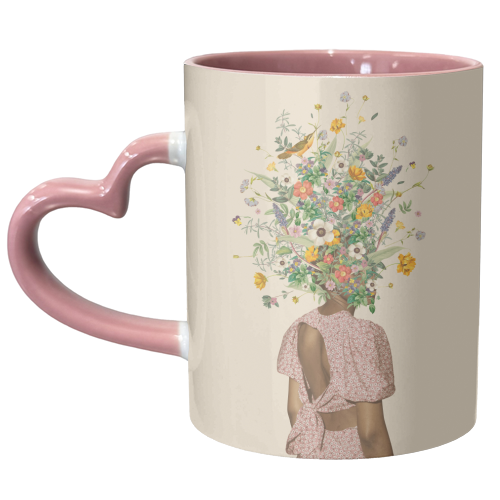 Wildflower bouquet - unique mug by Frida Floral Studio