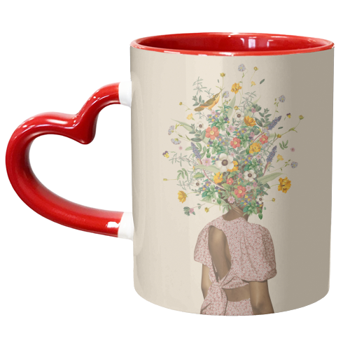 Wildflower bouquet - unique mug by Frida Floral Studio