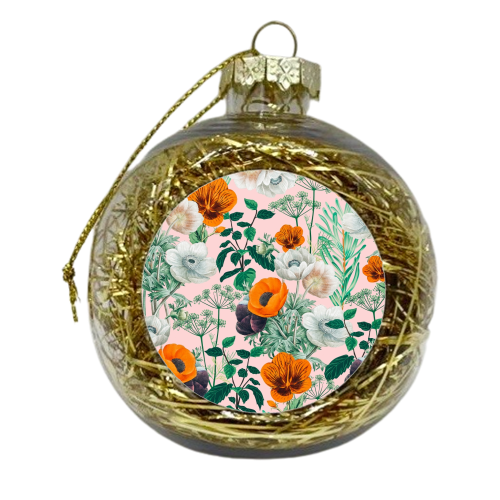 Wildflowers - xmas bauble by Uma Prabhakar Gokhale