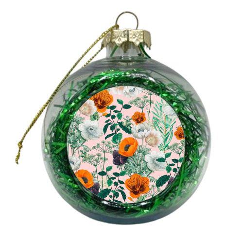 Wildflowers - xmas bauble by Uma Prabhakar Gokhale