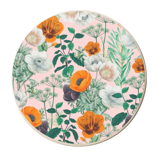 Wildflowers - personalised beer coaster by Uma Prabhakar Gokhale