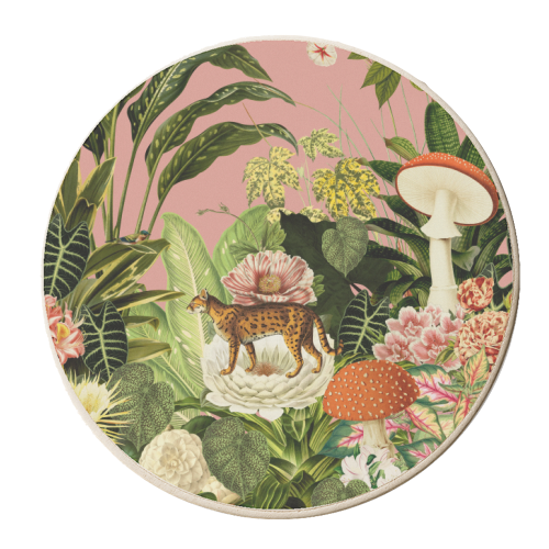 Wildlife Paradise - personalised beer coaster by Frida Floral Studio