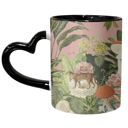 Wildlife Paradise - unique mug by Frida Floral Studio