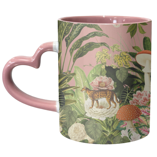 Wildlife Paradise - unique mug by Frida Floral Studio