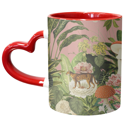 Wildlife Paradise - unique mug by Frida Floral Studio