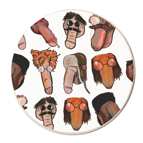 Willy Novelty - personalised beer coaster by Niomi Fogden