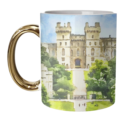 Windsor Castle Watercolour - unique mug by AP