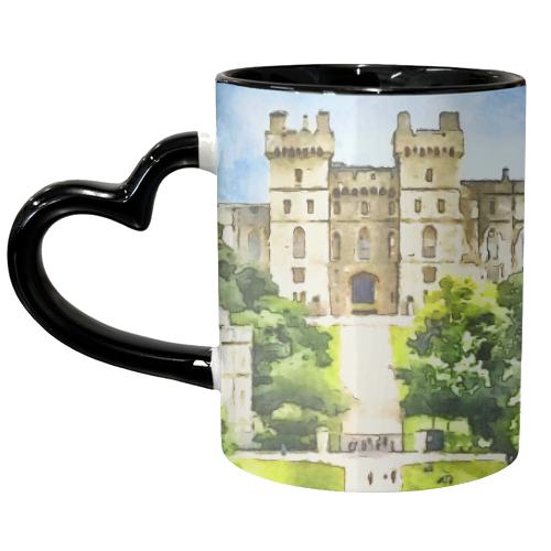 Windsor Castle Watercolour - unique mug by AP
